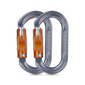 SOB Heavy-Duty Steel Carabiners 2 pcs-27 kN – Auto-Locking Climbing Carabiners with Industrial Strength for Keychains, Outdoor Equipment, Backpacks, Hiking, and Camping