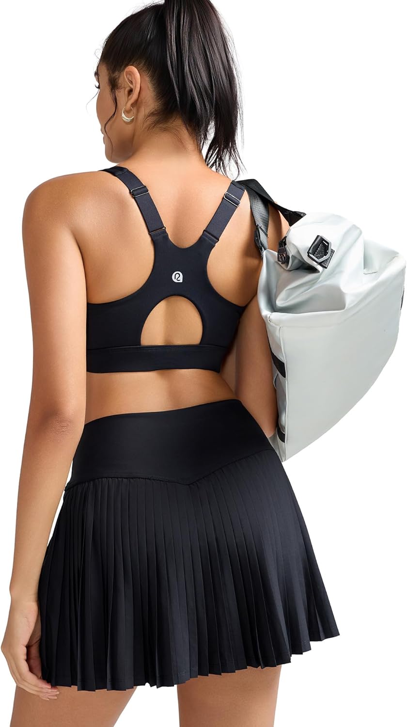 RUNNING GIRL Sports Bra - High Impact Support with Adjustable Straps & Sewn-In Pads | Women's Activewear