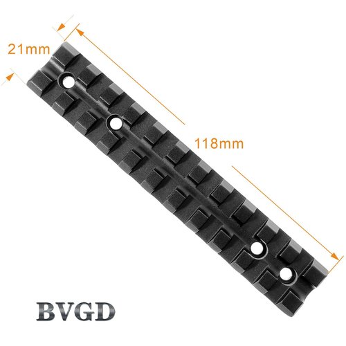 BVGD Low Profile Picatinny Rail Mount for 10/22 Scope Mounts 11 Slots for Red Dots Mounting, Optics and Scopes, Magnifiers
