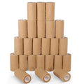 4 Inch Self-Adhesive Bandage Wrap 5 Yard Cohesive Medical Tape - 24 Pack Brown (Variation: Brown+4 Inch)