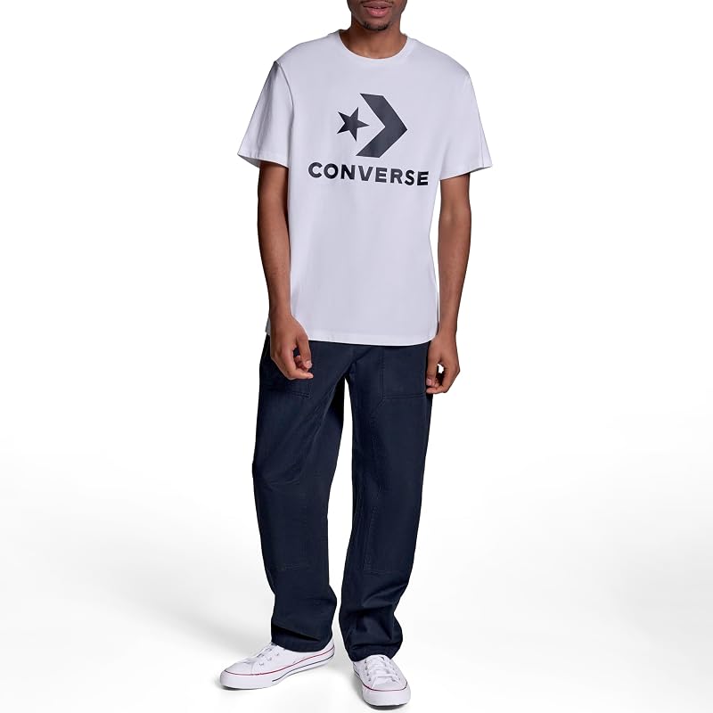 Converse Mens Star Chevron Tee - White, Large