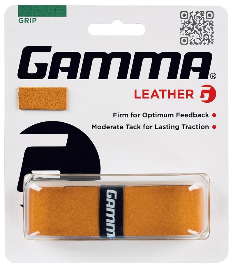 GAMMA Leather Replacement Grip for Tennis Rackets