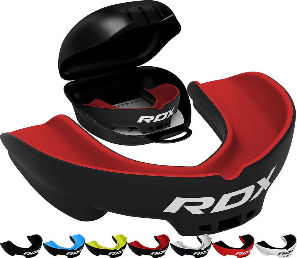 RDX Mouth Guard - Adult Gum Shield for Boxing, MMA, Kickboxing | Includes Storage Case, Perfect for Ages 12+