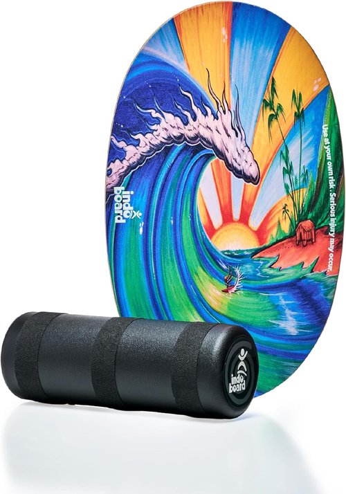 Indo Board - Balance Trainer for Core Strength & Stability | Ideal for Surfing, Yoga & More