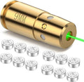 EZshoot 9mm Green Laser Boresighter - Accurate Sight Alignment with 12 Batteries Included