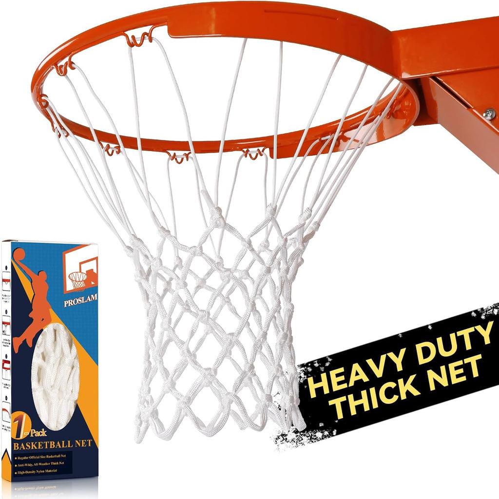 Premium Quality Basketball Net Replacement - Heavy Duty, All-Weather Design for Standard 12 Loop Rims