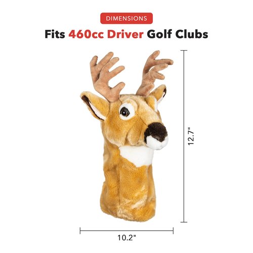 Daphne's Headcovers Deer Driver Headcover Premium Driver Headcovers Funny Golf Club Covers Stylish Protection for Your Clubs Men's Golf Gear Driver Headcover for Men and Women