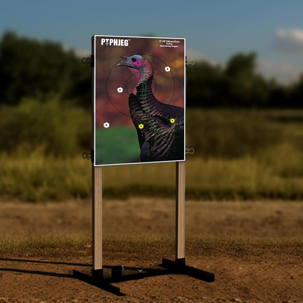 Photo-Realistic Small Game Animal Targets by [Brand Name] - Reflective Turkey Targets | 12"x18" - 10/25/50 Pack
