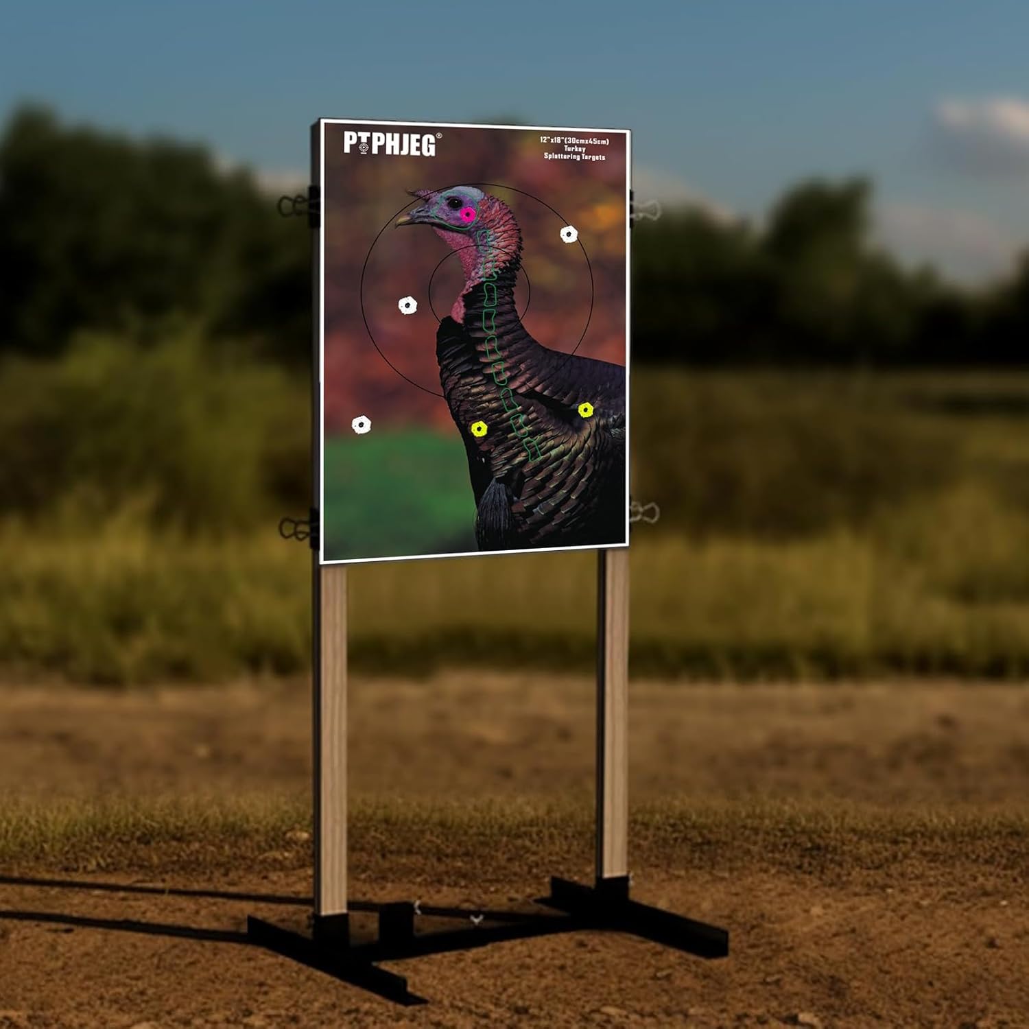 Photo-Realistic Small Game Animal Targets by [Brand Name] - Reflective Turkey Targets | 12"x18" - 10/25/50 Pack