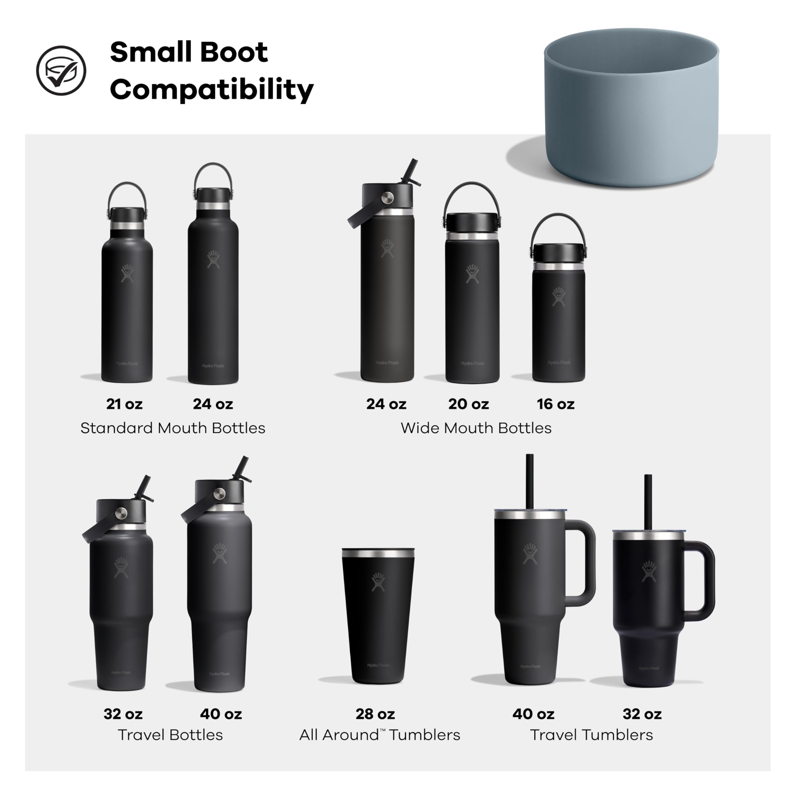 Hydro Flask Bottle Boot - Bottom Protector Sleeve - Silicone Water Bottle Accessory Small Cloud Pink