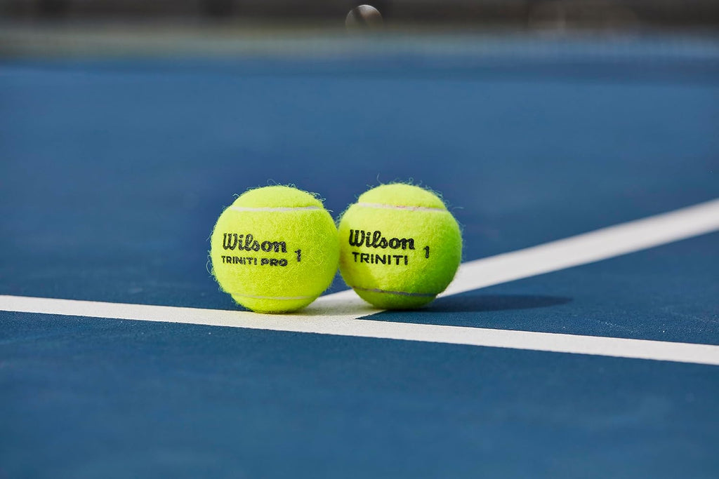 WILSON Triniti Pro Tennis Balls - High Performance, Eco-Friendly | 3 Pack, Bright Yellow