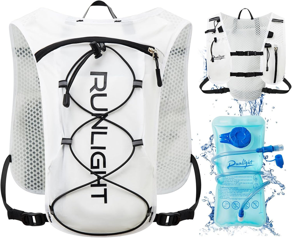 Skiennix Running Vest - Lightweight Hydration Backpack with 1.5L Water Bladder | Ideal for Hiking, Cycling, and Marathons