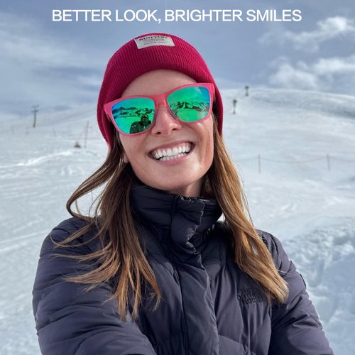 Jefoo Polarized Sports Sunglasses for Women Men Running Retro Trendy Sun Glasses UV400 Protection Tangle Free