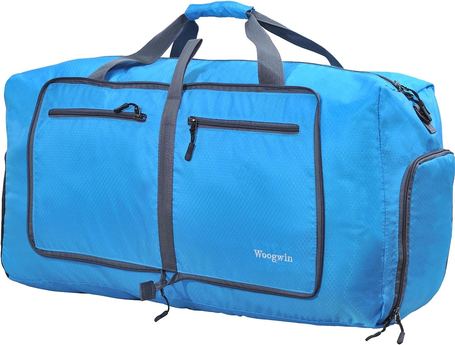 Woogwin Travel Duffel Bag - Large Waterproof & Foldable Overnight Bag for Gym, Beach, Pool