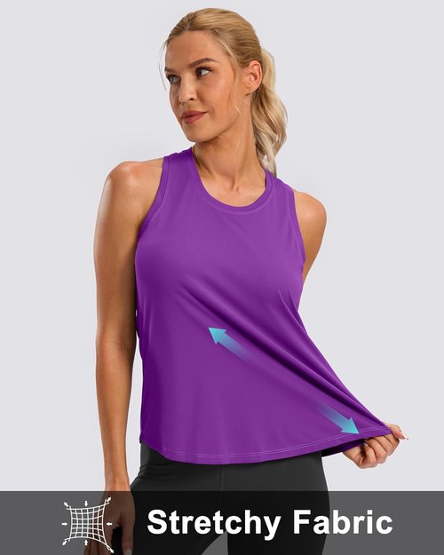 G Gradual Women's Racerback Workout Tank Top - Loose Fit Sleeveless Athletic Yoga Shirt | Ideal for Gym & Running