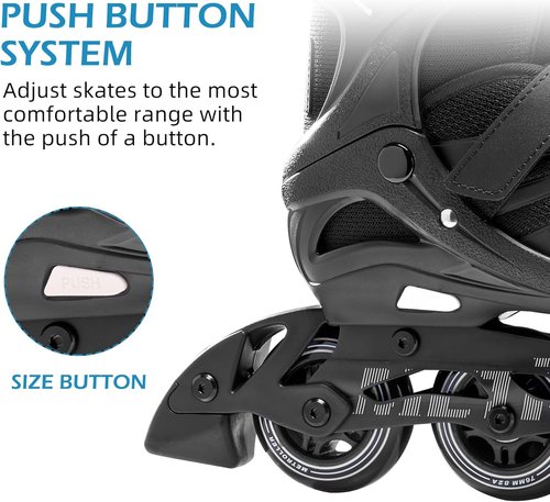 METROLLER Adjustable Inline Skates for Adults & Teens | Comfortable & Stylish Design