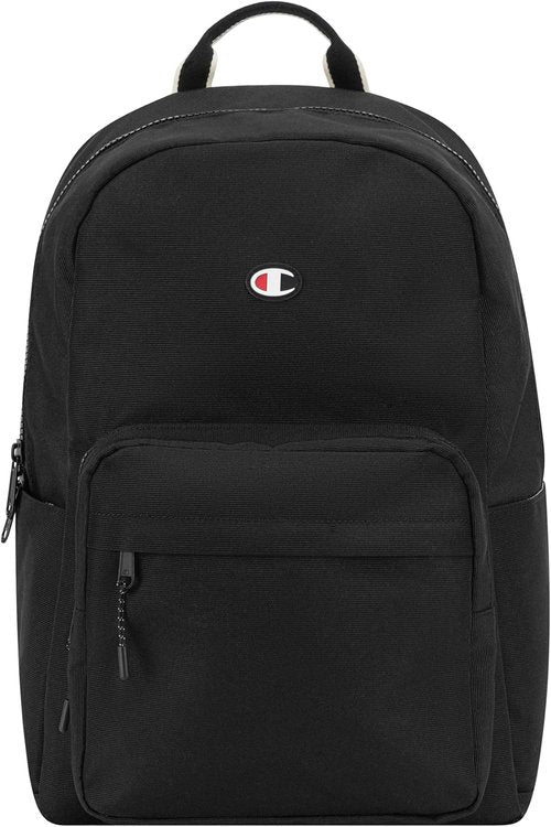 Champion Laptop Backpack - Padded Adjustable Straps & Water Bottle Pocket | Black, One Size