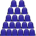 GoodtoU Drawstring Bags - 20 Pcs Cinch Gym Sackpacks for Men & Women | Blue Color