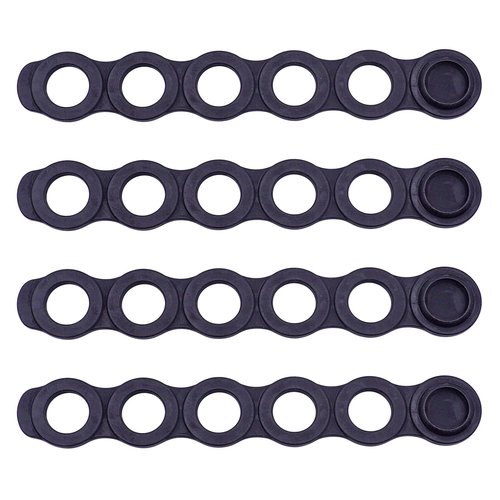 Yakima 8820103 Replacement Straps – 5-Hole World Style Rubber Bike Rack Straps (4-Pack) – Compatible with Yakima Hitch Rack Accessories