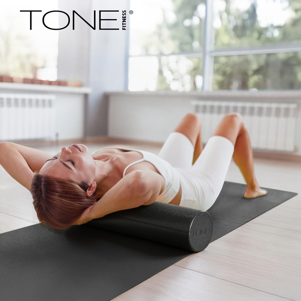 Tone Fitness High Density EPP Foam Roller - Ideal for Yoga, Pilates, Stretching & Recovery | Various Sizes & Colors