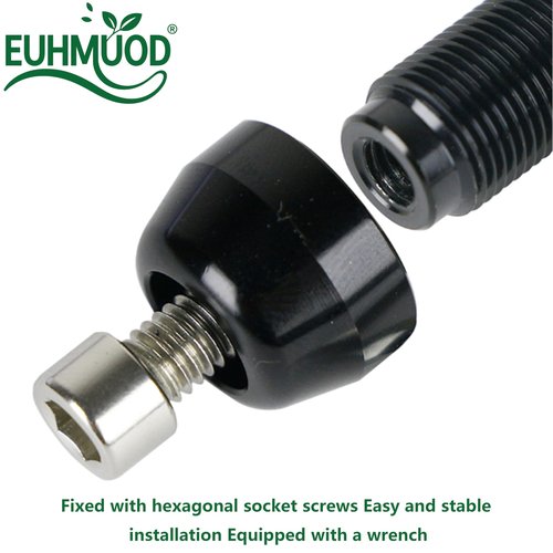 EUHMUOD 12mm Thru Axle Adapter - M12 x 1.5 Thread Replacement for Wahoo, TacX, Saris Bike Trainers - Rear Wheel Axle Converter for Indoor Cycling Setup