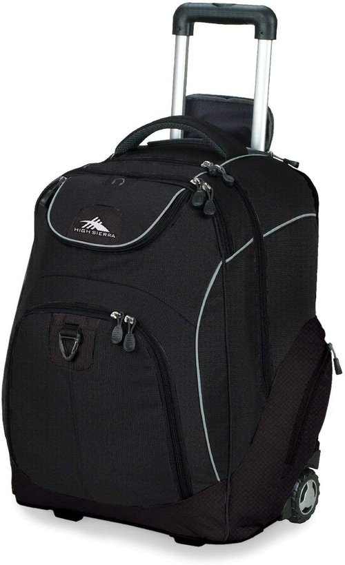 High Sierra Powerglide Wheeled Backpack - Versatile Travel Companion in Black | One Size