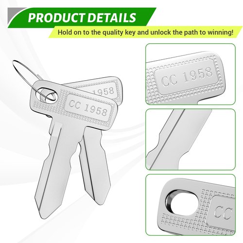 Panglong Ignition Keys Fits Club Car 1984 and UP OEM 1012505 17063-G01-Pack of 25