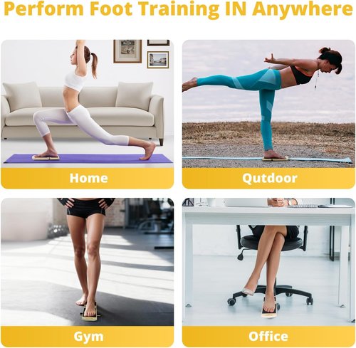 Balance Board | Ankle Strengthening & Physical Therapy - Adjustable Single Leg Trainer for Recovery from Sprains & Plantar Fasciitis with Video Guide & Carry Bag