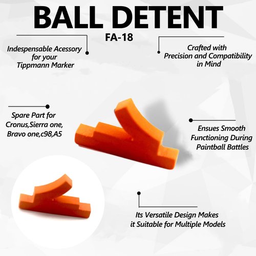 auaurly 10 PCS Ball Latch Detent FA-18 Replacement Fit for Tippmann 98, A5, X7 Ball Latch Detent Paintball Ball Keeper(Select Qty)