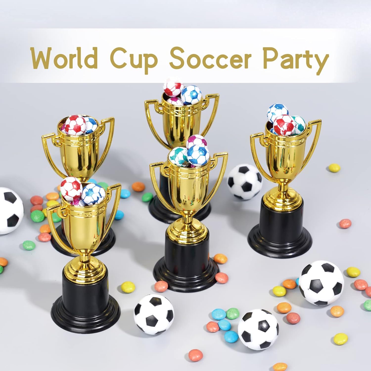 ZZYFGH Mini Gold Trophy Cups - 4 Inch Award Trophies for Sports, Parties & Competitions