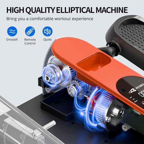 Elliptical Leg Exerciser - Electric Under Desk Pedal Machine for Home & Office | 12 Speeds, Manual & Auto Modes