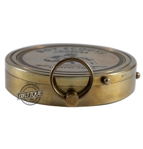 Brass Pocket Compass, Gift to Son from Dad Mom, American Scout Engraved, Communion, Baptism Birthday Keepsake Gifts for Men and Women