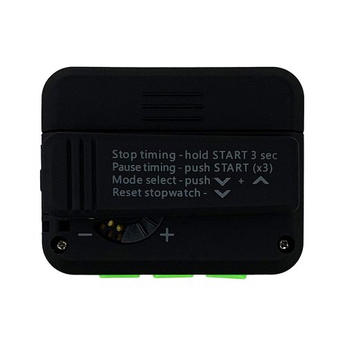 Gymboss Plus Interval Timer and Stopwatch and Gymboss Strap - Bundle (Black with Green Buttons)