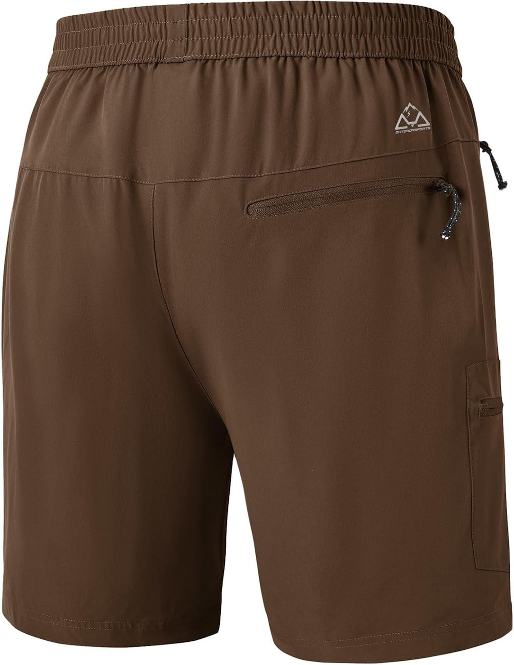 Rdruko Men's Quick-Dry Hiking Shorts - Lightweight Outdoor Activewear with Zipper Pockets