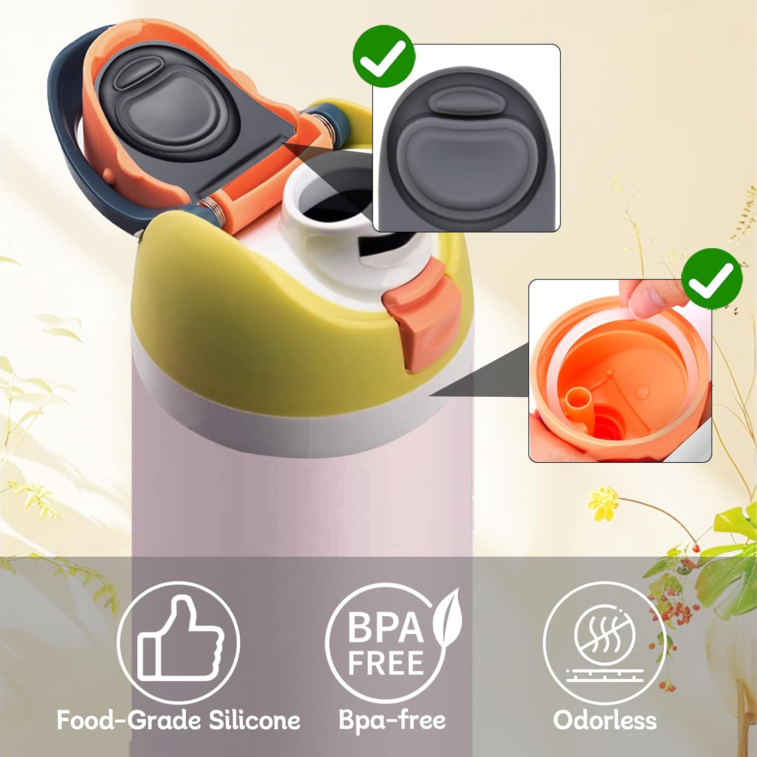 Owala | Replacement Lid Rubber Seal Stopper & O-Ring Gasket Set - Compatible with 16-40 oz Water Bottles