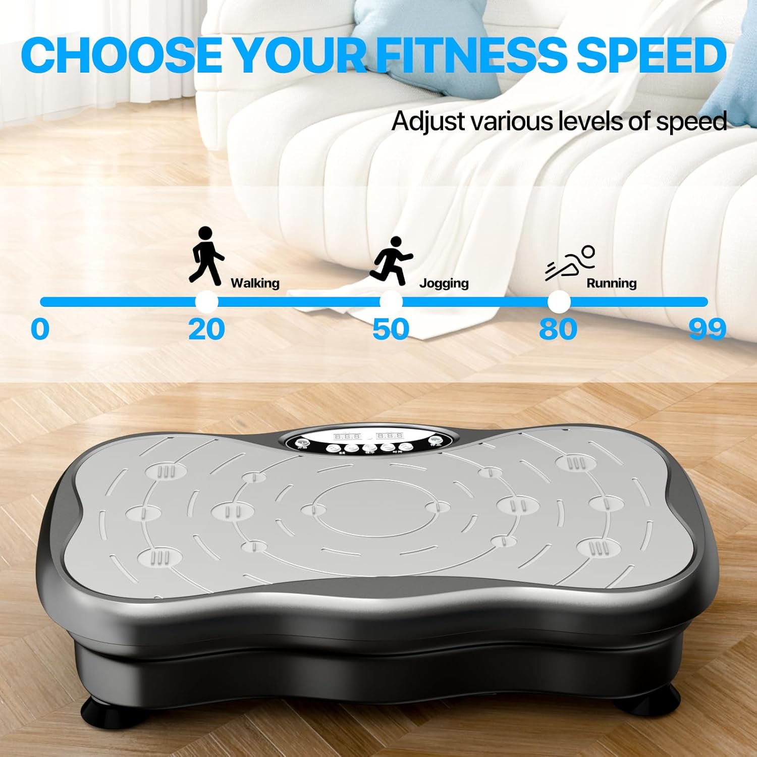 Skiennix Vibration Plate Exercise Machine - Whole Body Workout & Lymphatic Drainage | Home Fitness Equipment