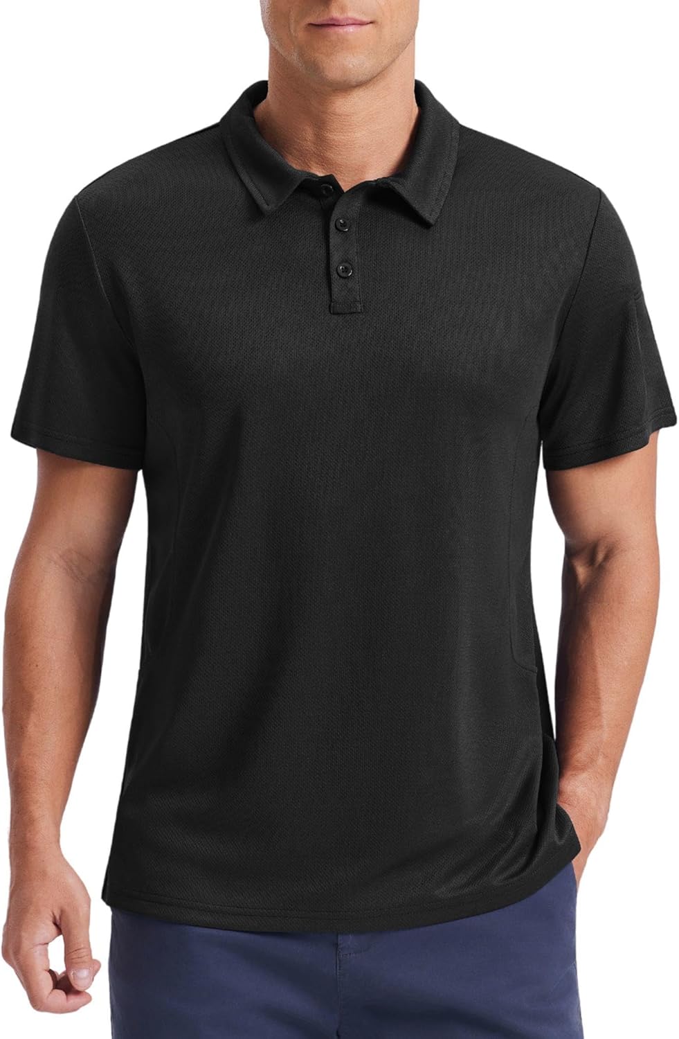 PINSPARK Golf Polo Shirts - Quick Dry Performance Casual Short Sleeve Collared Shirt | Moisture-Wicking Athletic Wear