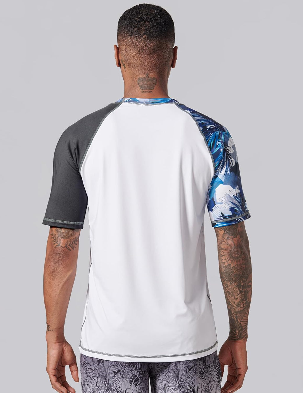 Skiennix Swim Shirts for Men - UPF 50+ Quick-Dry Rash Guard | 2-Pack Loose Fit Short Sleeve