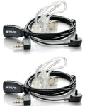 Retevis Walkie Talkie Earpiece with Mic, Comfortable Acoustic Tube, for RT22 RT68 RT21 H-777 RT86A, Compatible with Kenwood, Baofeng BF-888S/BF-T26, Pxton Walkie Talkies, Surveillance Headset(2 Pack)