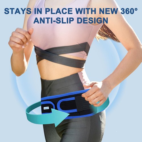 XURDKS Sacroiliac SI Joint Hip Belt With 360°Anti-slip strips for Men and Women Adjustable Pelvic Support and Lower Back Brace Belt for Sciatica,Pelvis,Lumbar & Nerve Pain Si Joint(Universal)