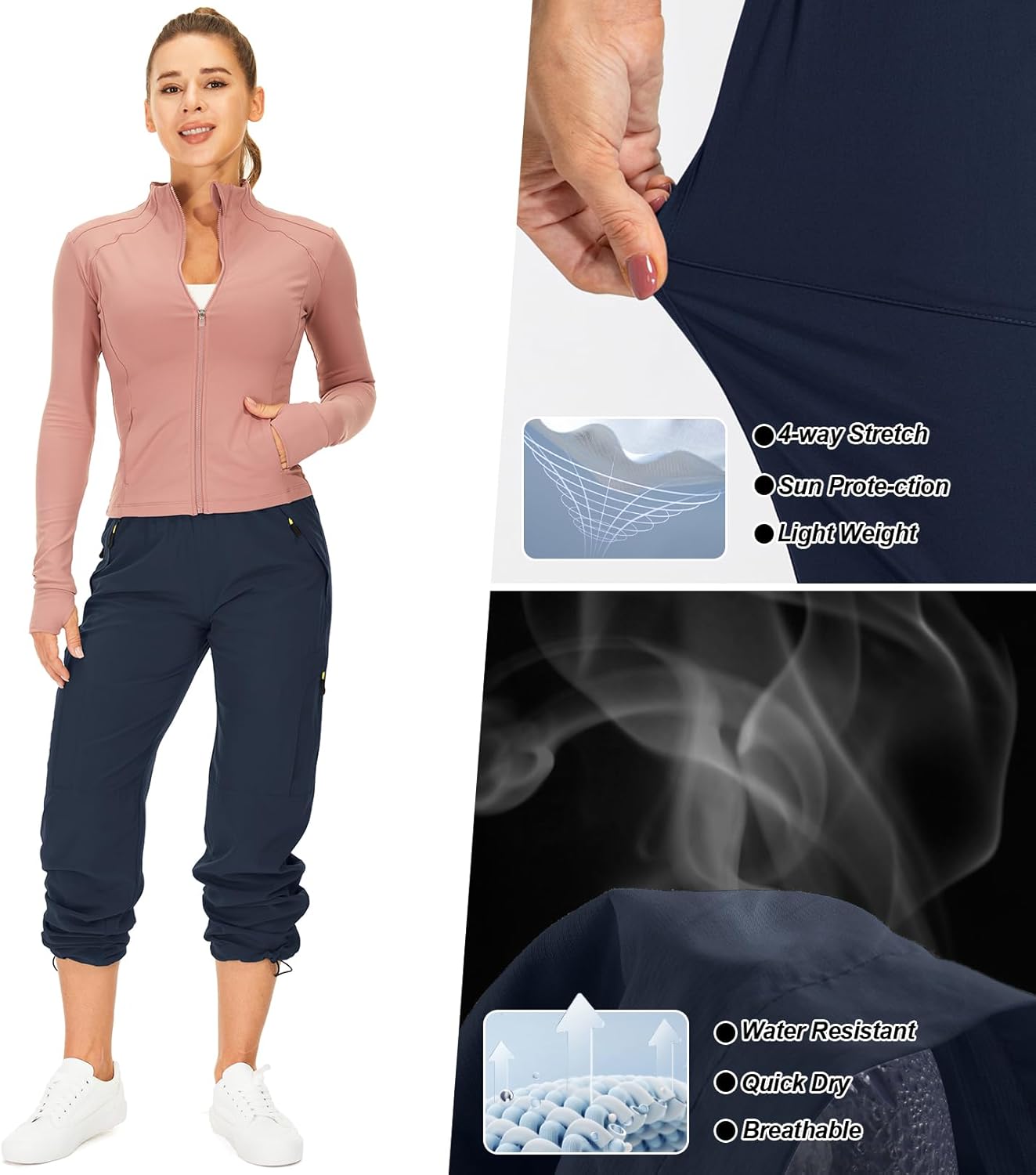 Skiennix Women's Hiking Pants - Quick Dry, Lightweight, UPF 50 | Ideal for Travel & Safari