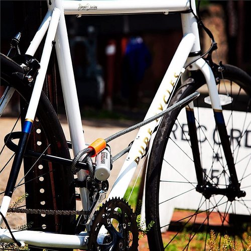Kryptonite KryptoFlex 525 Double Loop Security Cable, 2.5 FT Long Braided Steel Flex Bike Lock Anti-Theft Cable with Looped Ends for Outdoor Equipment,5mm Thick