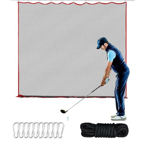 Onimento Golf Netting,10x10ft Heavy Duty High Impact Multi-Sport Practice Net for Golf, Baseball, Soccer, Hockey, Lacrosse, Multiple Sports Net Indoor Outdoor Use