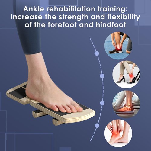 YDMADE Ankle Balance Board - Non-Slip Balance Board for Physical Therapy, Fast Injury Recovery & Core Strength - 300lbs Capacity - Ideal for Athletes, Seniors & Home Use