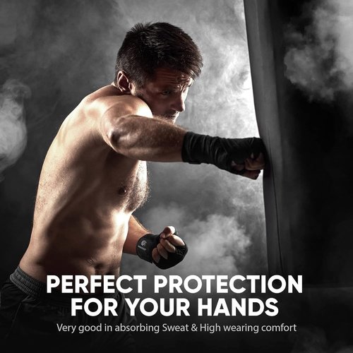 FIGHTR® Boxing Handwraps - 160-Inch Semi-Elastic Wraps with Thumb Loop for MMA & Martial Arts