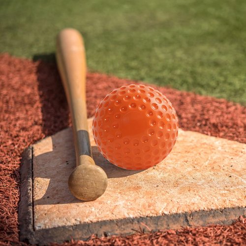 Baseballs 12 Pack - Dimpled 9-Inch Pitching Machine Baseballs for Hitting & Fielding Practice