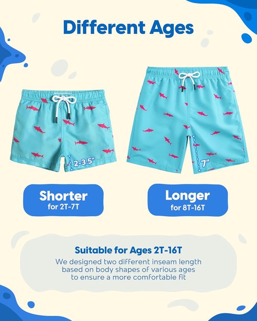 Maamgic Boys Swim Trunks - Stylish Toddler Bathing Suit Shorts | Comfortable & Quick-Drying
