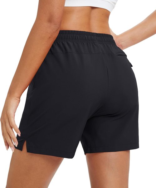 MAGCOMSEN Women's Hiking Shorts - Quick Dry, Lightweight, UPF 50+ | Casual Athletic Shorts with Pockets