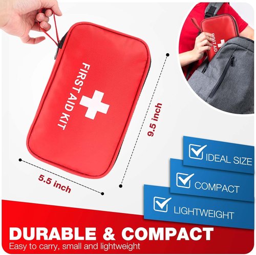 First Aid Kit | 194-Piece Emergency Kit for Hiking, Camping, and Outdoor Survival - Compact & Versatile