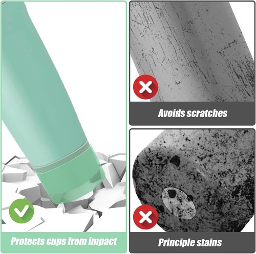 Mity Rain Protective Silicone Boots for Owala 30oz & 40oz FreeSip Sway Bottles - Sage Green, Enhances Stability & Prevents Scratches